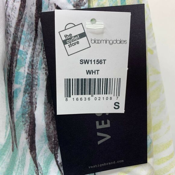 Vestige Mens Tortuga Drawstring Swim Trunks White Multicolor S - Picture 4 of 4